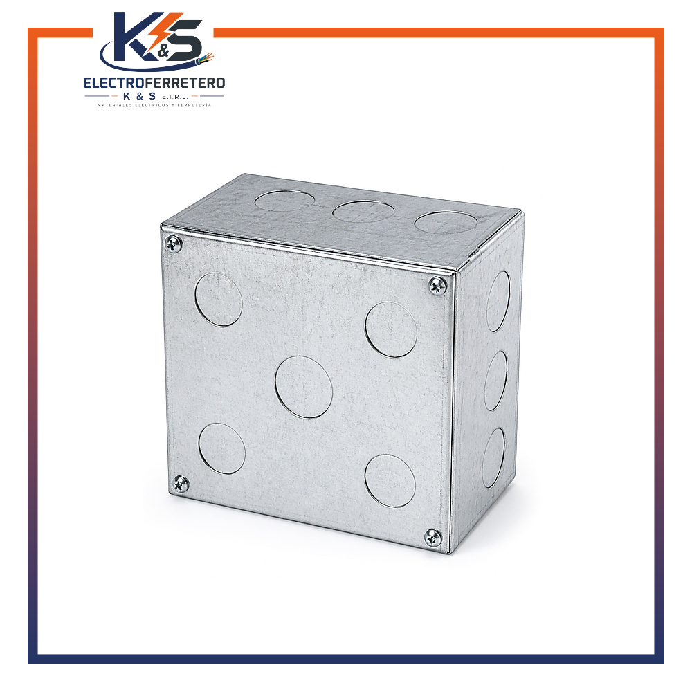 Caja De Pase 6 x 6X4 Troquelada Esp. Liviana, 1.2Mm